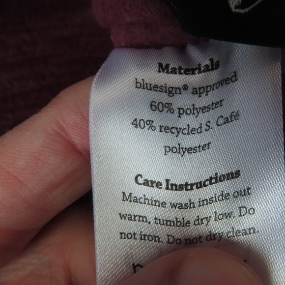 Coalatree Evolution Unisex Medium Hoodie Fleece Pullover Eco-friendly Burgundy - Picture 6 of 6